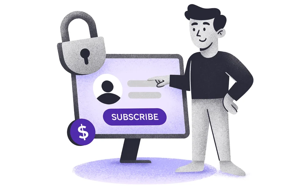 Illustration of subscription model best practices with recurring billing